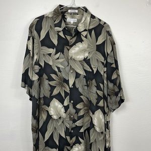 Pierre Cardin Tropical Button Down Shirt Men’s Size XLT